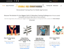 Tablet Screenshot of middleagemarathoner.com